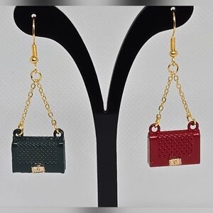 Handbag earrings